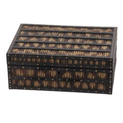 19th c. Porcupine Quill box