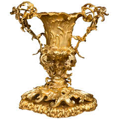 Vintage Gilt Bronze  Urn