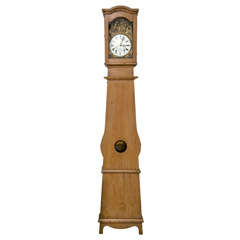 French Pine Tall Case Clock 9