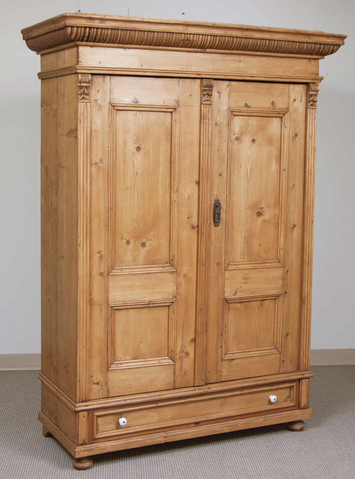 Pine Armoire at 1stDibs antique pine armoire, pine armoire wardrobe