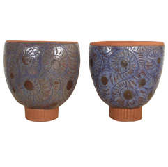 Pair of Hand thrown Stan Bitters Pots