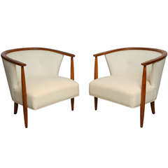 Pair Of Mid Century Tub Chairs