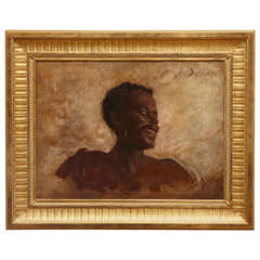 Antique Portrait of an African man