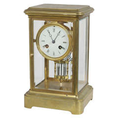 French Crystal Regulator Clock