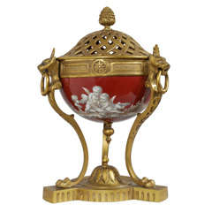 Antique 19th Century Gilt Bronze Scent Urn