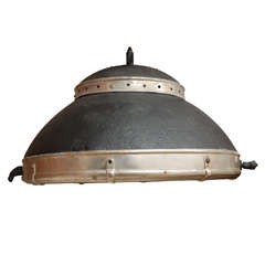 1930's Spanish Metal Dome Hanging Light