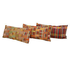 Vintage African Textile Pillow