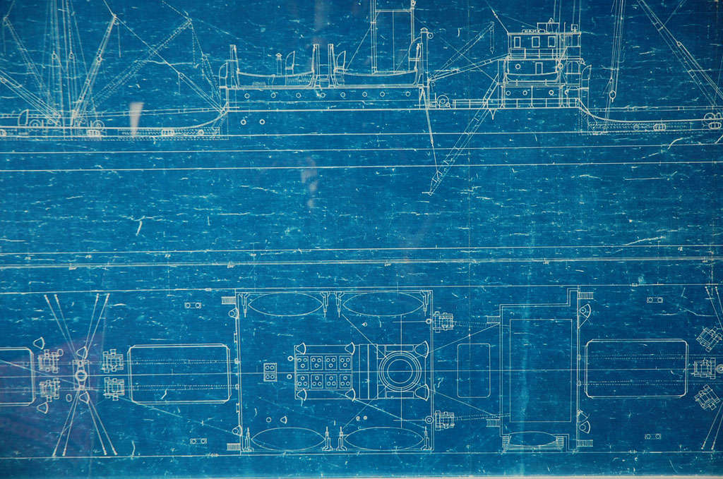 Vintage Ship Blueprint 6