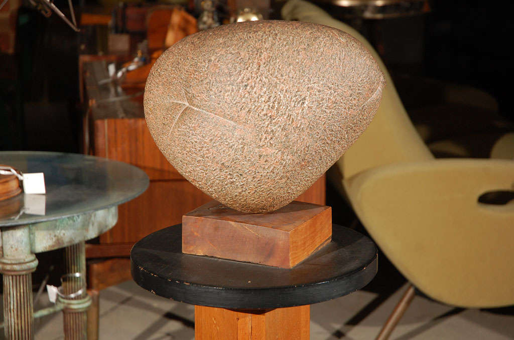Unknown Stone Sculpture on Wood Stand