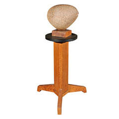 Stone Sculpture on Wood Stand