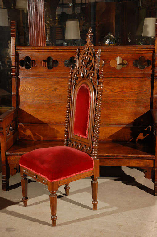 19th Century Gothic Style Side Chairs