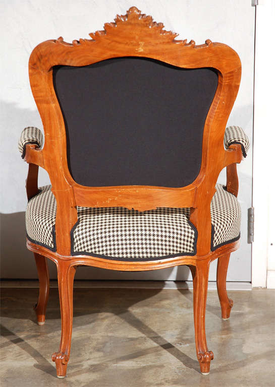 Antique Pr LXV Style Arm Chairs For Sale 3