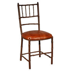 Antique Faux Bamboo Chair