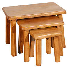 Antique Nest of Three Tables
