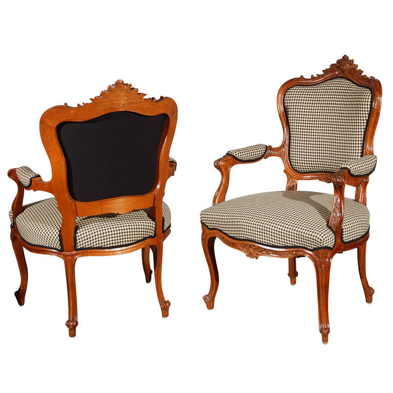 Antique Pr LXV Style Arm Chairs For Sale at 1stdibs