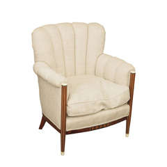 Art Deco Upholstered Armchair