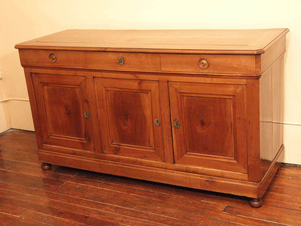 Antique French Provincial Fruitwood Sideboard