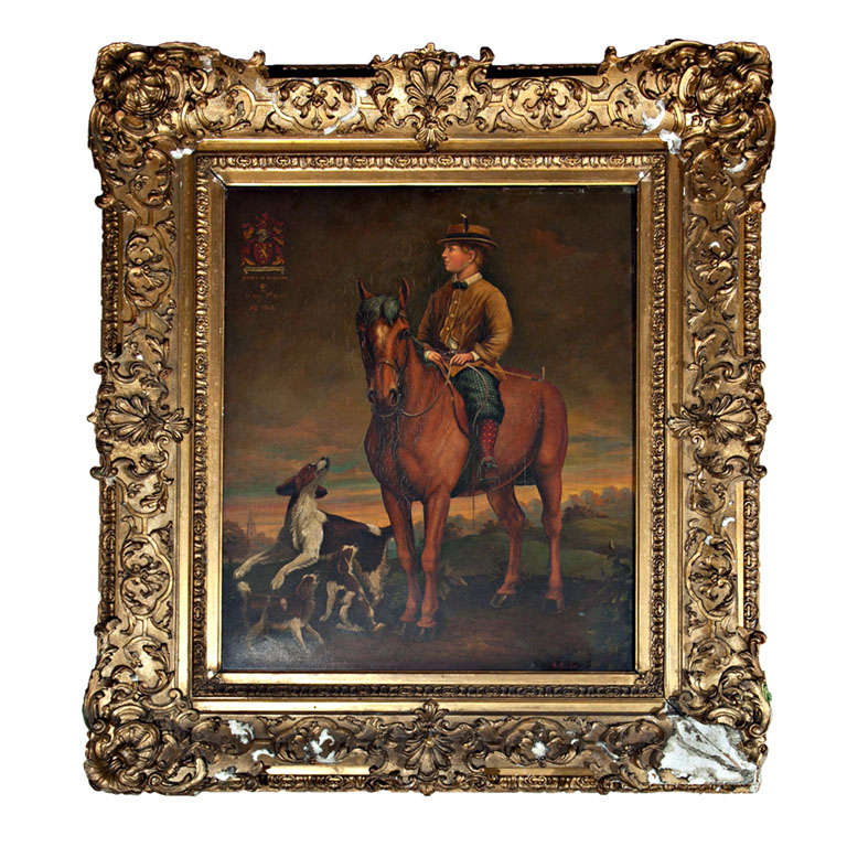 Portrait Of Eames Of Bridgend On Horseback