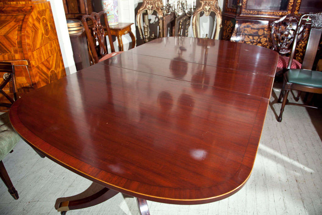 Mid-20th Century Double Pedestal Dining Table