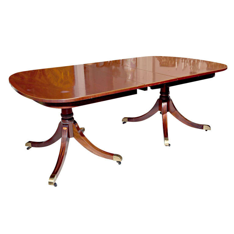 Double Pedestal Dining Table
