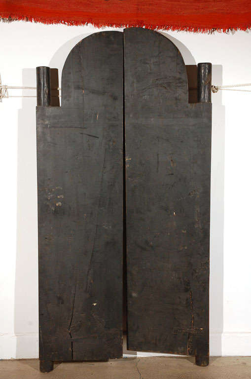 2 doors panels with Hindu Goddess carved 4