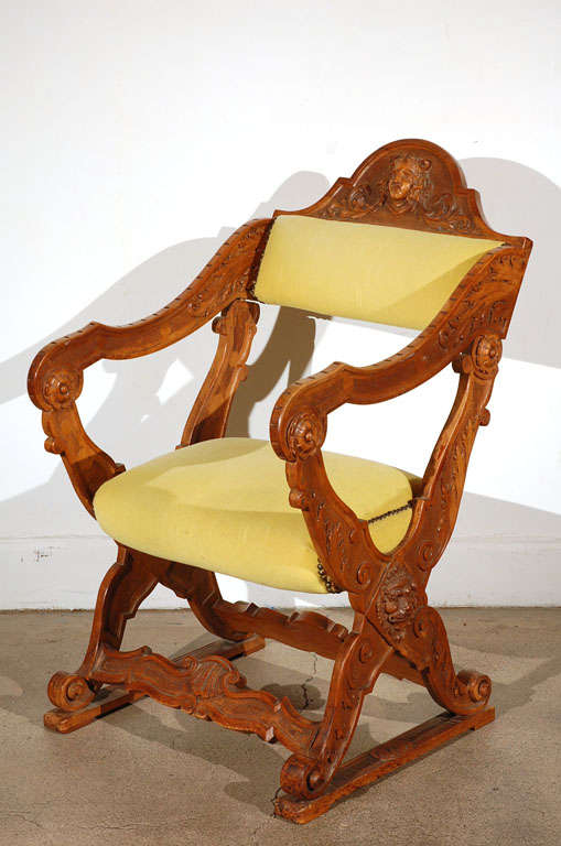 19th Century Baroque Italian Armchair