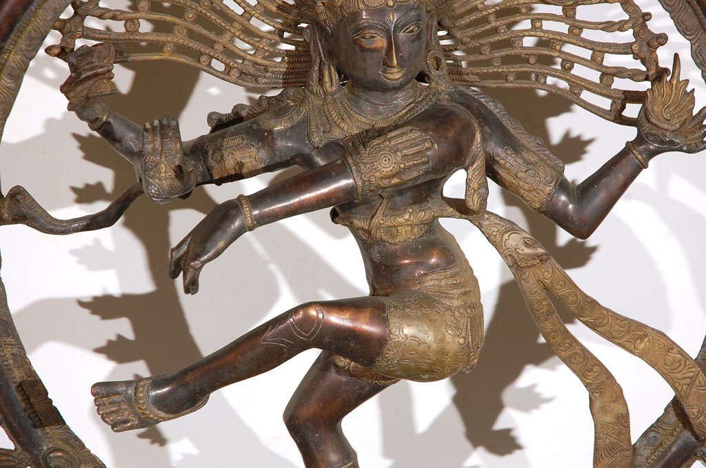 Dancing Bronze Shiva Nataraja In Excellent Condition In North Hollywood, CA