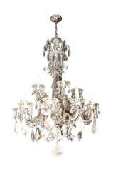 15 Light Lead and Rock Crystal Chandelier