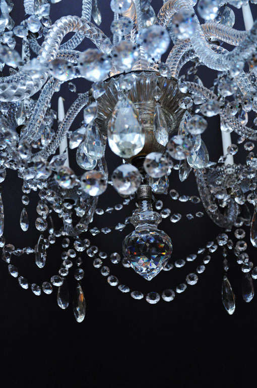 George IV 12-Light Cut Crystal Chandelier, Circa 1830 3