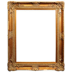 Antique Large 19th c. Victorian Gilt and Composition Frame