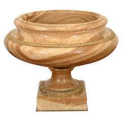 Antique Fine Italian Neoclassical Alabaster Urn