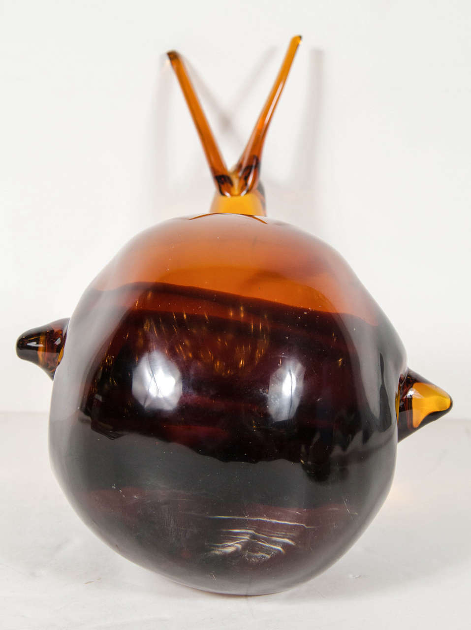 Mid-Century Modernist Hand-Blown Murano Glass Snail by Alfredo Barbini In Excellent Condition In New York, NY