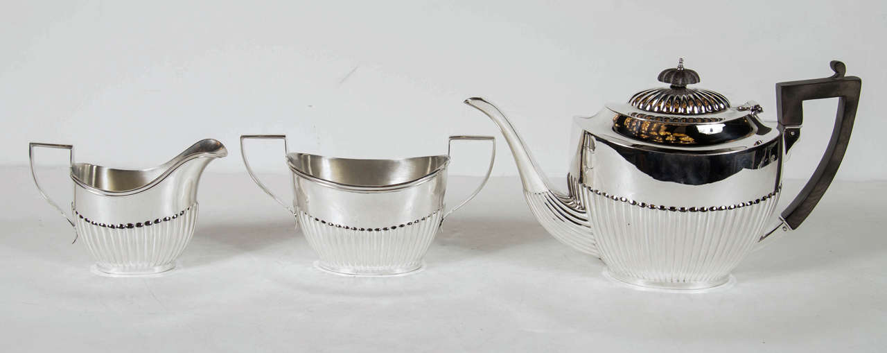 Art Deco 'Georgian Style "Sterling Silver Coffee Service by Ryrie Birks