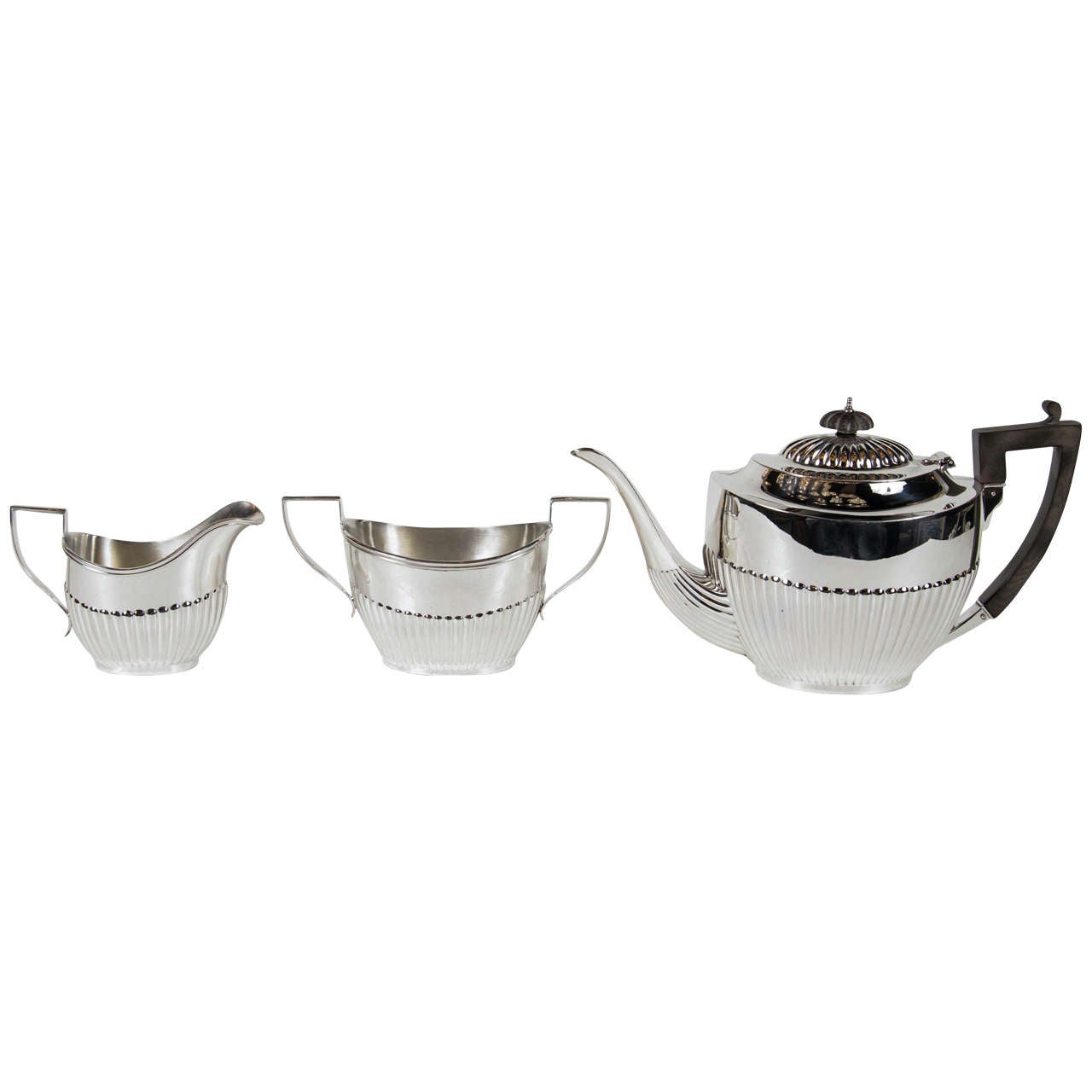 Art Deco 'Georgian Style "Sterling Silver Coffee Service by Ryrie Birks