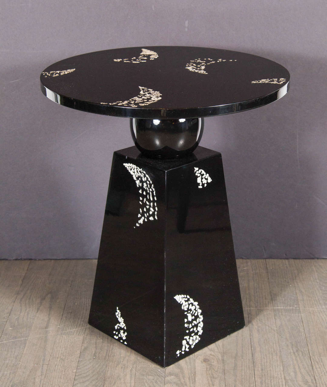 Art Deco Style Table with Mother-of-Pearl Overlay