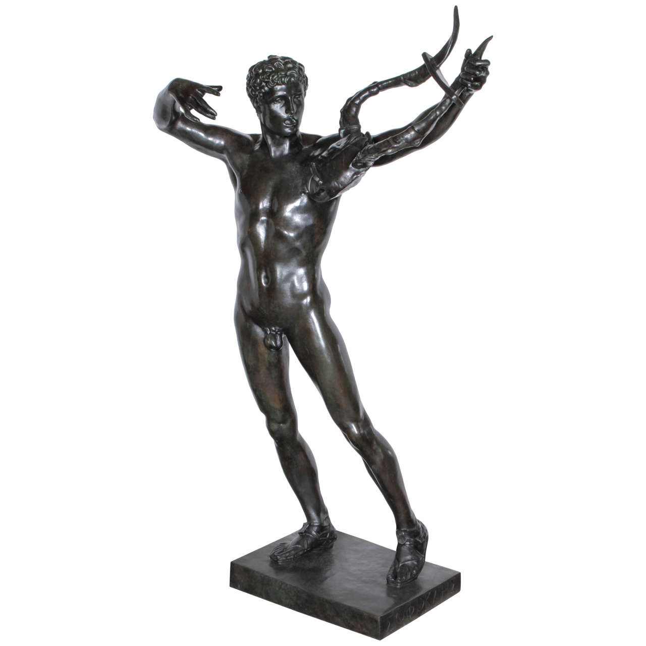 Large, Original Bronze Fully Nude Male "Sophocles" by John Talbott Donoghue