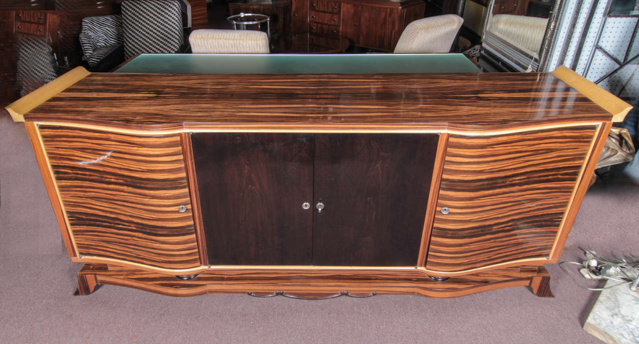 French Art Deco Macassar Ebony Cabinet Attributed to A. Guenot In Good Condition In New York City, NY