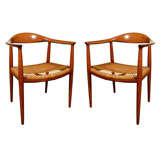 Set of 12 Arm Chairs by Hans Wegner.