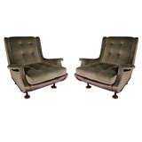Pair of "Regent" Club Chairs by Marco Zanuso