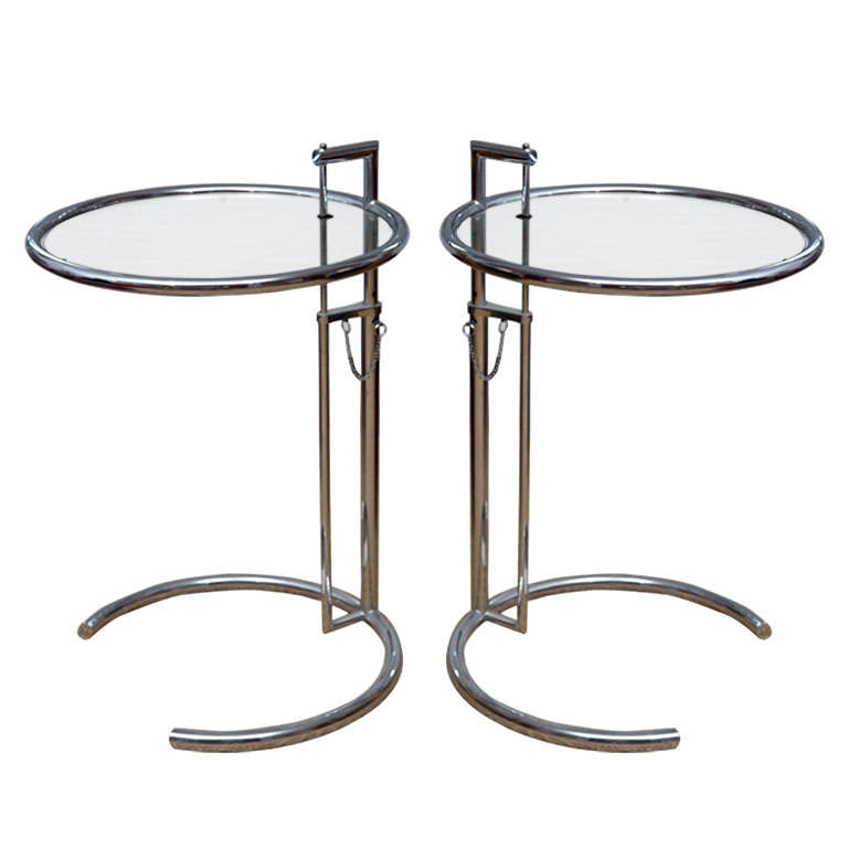 Pair  Side  Tables  By  Eileen  Gray