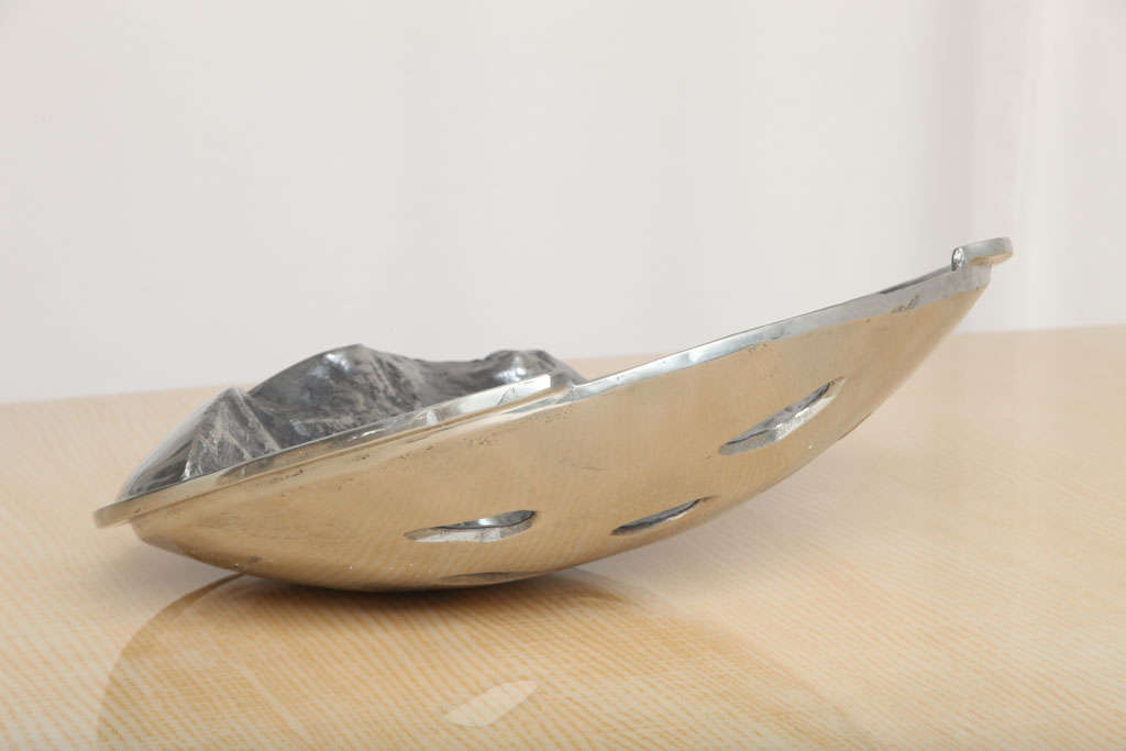Italian Arnaldo Gamba 'Tempo' Decorative Bowl For Sale