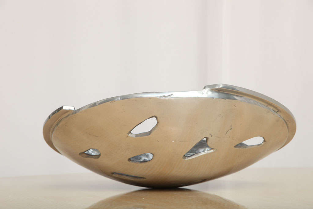 Contemporary Arnaldo Gamba 'Tempo' Decorative Bowl For Sale