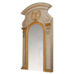 Antique Monumental Church Fragment Converted into Mirror (6 ft. tall)