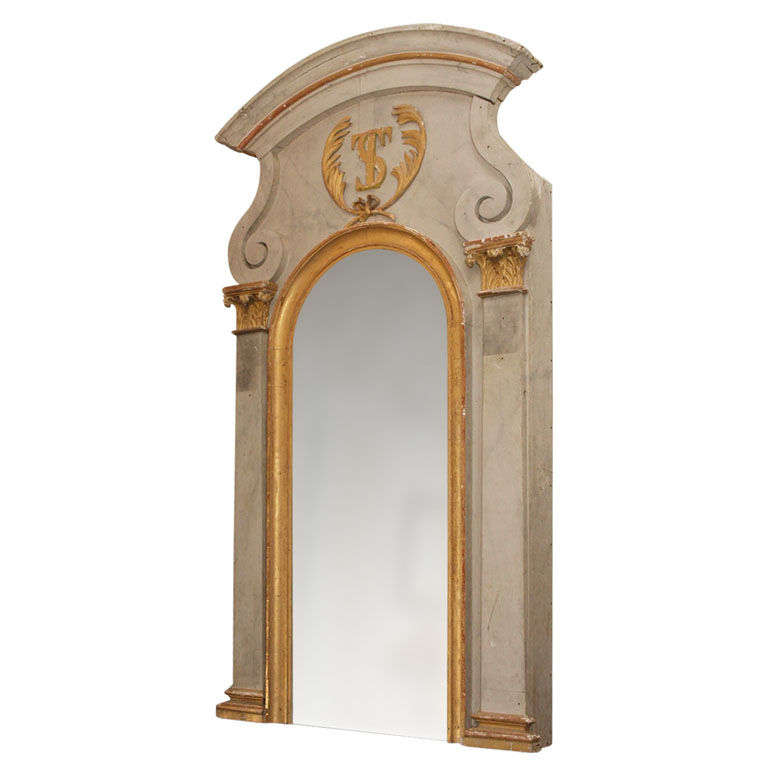 Monumental Church Fragment Converted into Mirror (6 ft. tall)