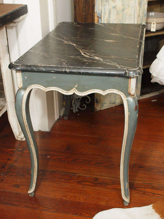 19th Century Louis XV Painted Table or Writing Desk 5