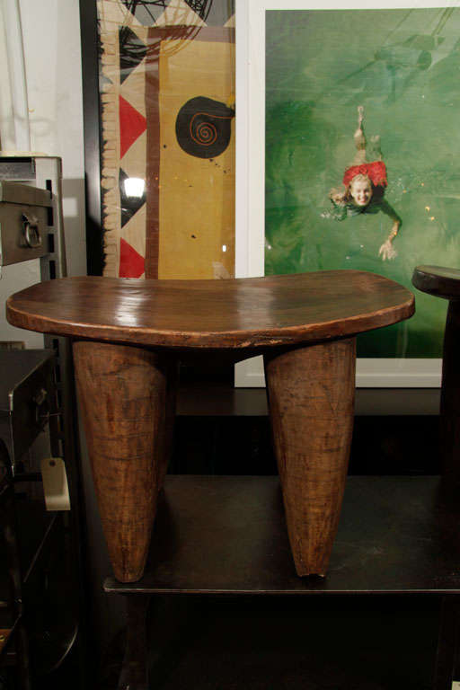 Hand-Carved Stools Made from One Solid Piece of Wood