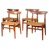 4 Hans Wegner Dining Chairs