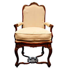 A hand carved Portuguese Arm chair