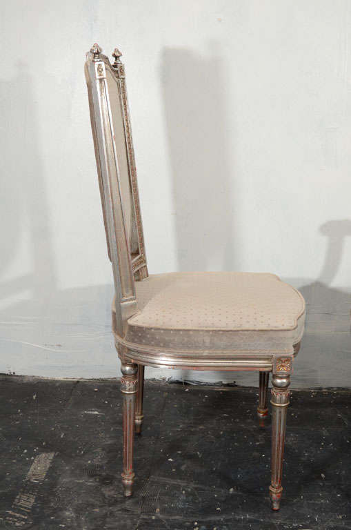 19th Century A Fine Neoclassical  Gilt wood Dining Chairs Set For Sale