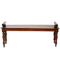 A William IV Mahogany Hall Bench